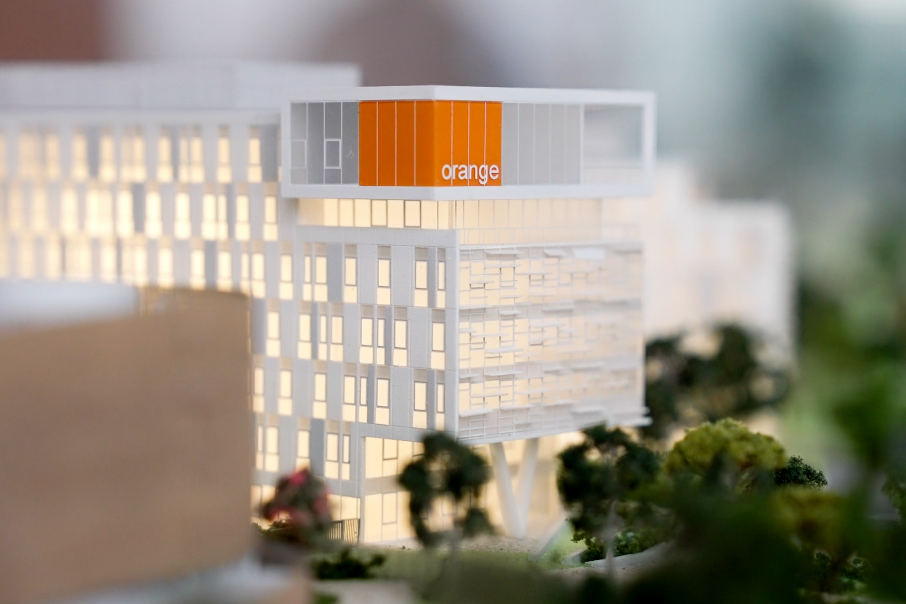 Maquette du siège d'Orange